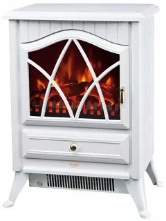 Voľne stojaci krb s funkciou vykurovania, elektrický Ferretti black 1800 W 41 x 54 x 28 cm
